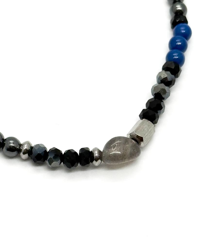 Monoflux Core Tone Gemstone Bracelet _ Blue Core