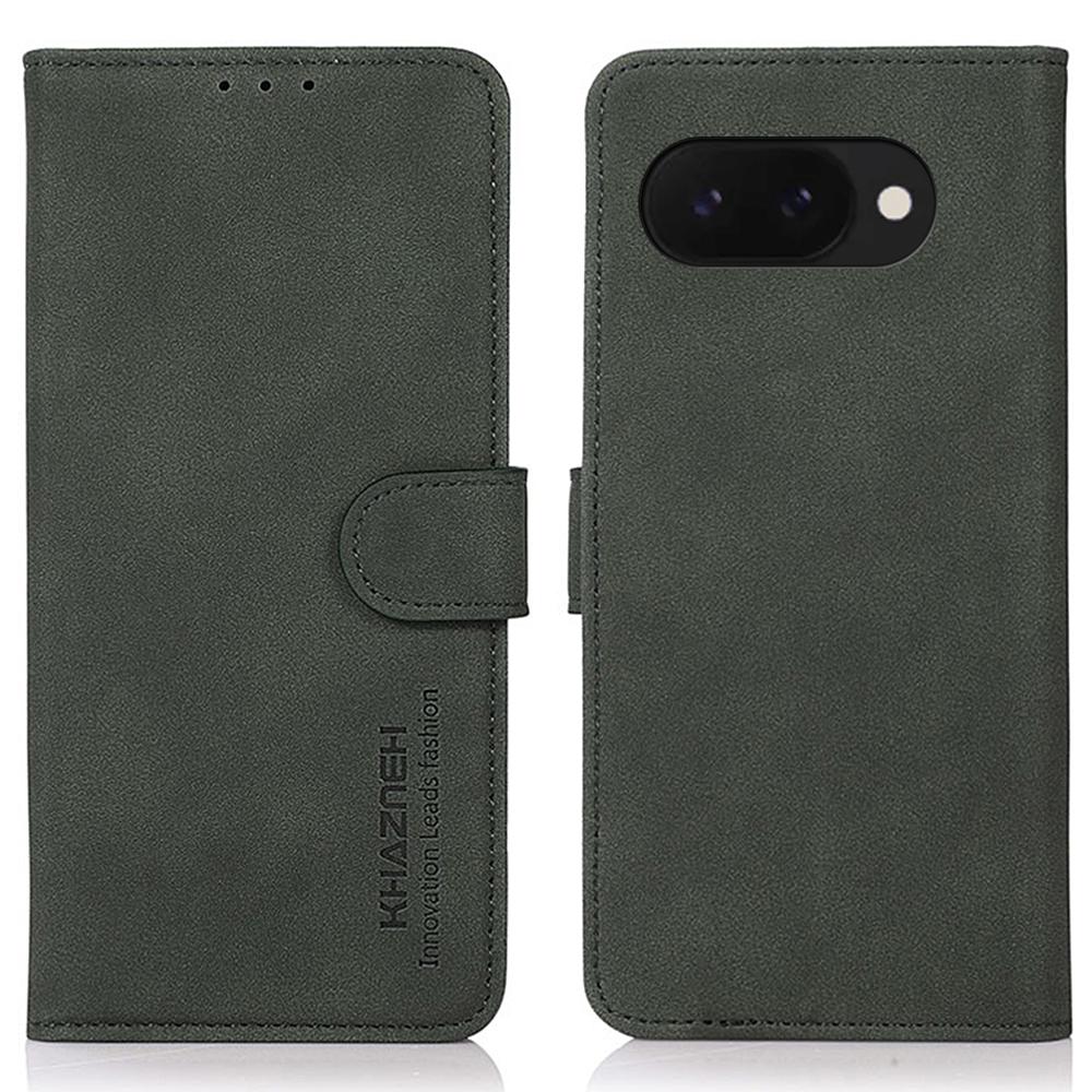 

For Google Pixel 9a Stand Case PU Leather Wallet Phone Cover Green