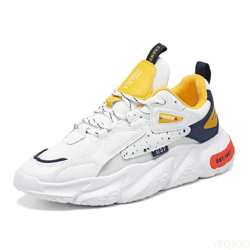 New Fashion and Comfortable Mesh Breathable Outdoors Shoes Man Summer Men's Casual Shoes Men Thick Bottom Sneakers