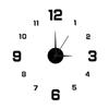 Simple Large Luminous Silent Clock Diy Three-dimensional Digital Wall Clock Living Room Bedroom Digital Wall Clock
