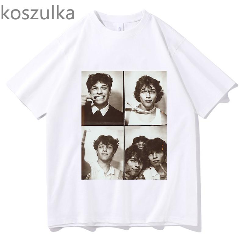 Camiseta unissex sturniolo trigêmeos, unissex, feminina, design criativo, estampas, tops, algodão, clássico, retrô, anos 90, harajuku, gola redonda, manga curta, camisetas soltas