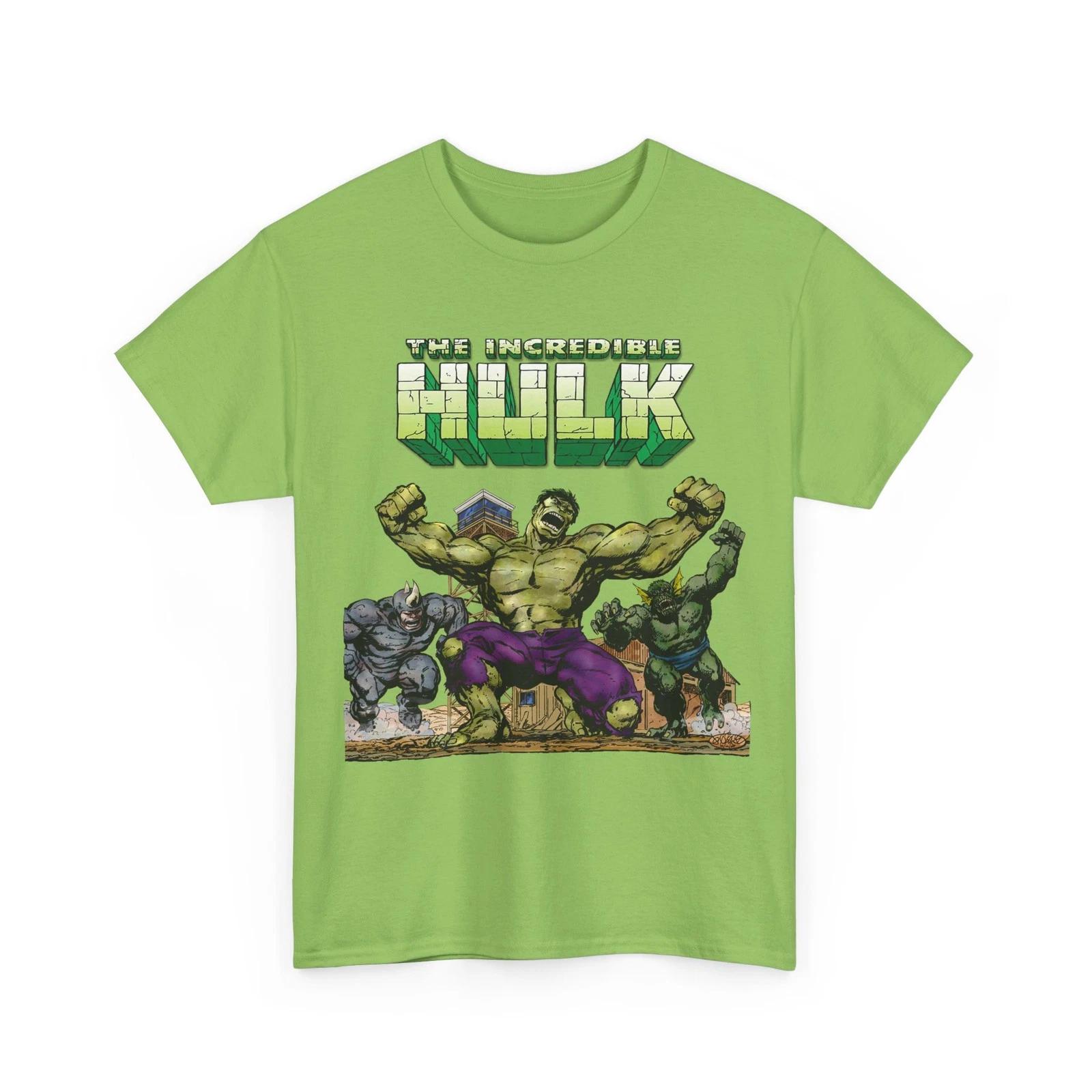 Incredible Hulk T-Shirt John Byrne Art Marvel Comics Rhino Vintage-Style Tee XXXL