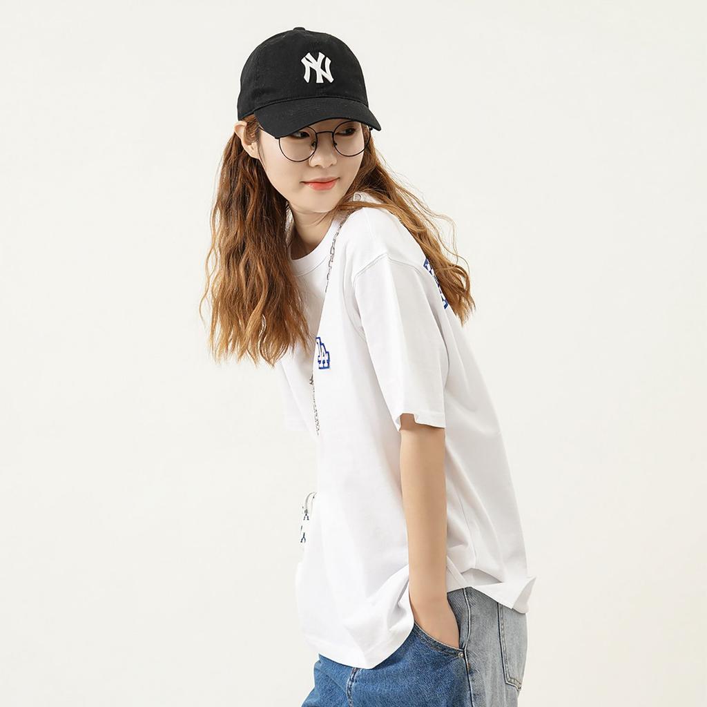 MLB Drop Shoulder Sleeve T-Shirt Unisex White 3ATSM8023-07WHS