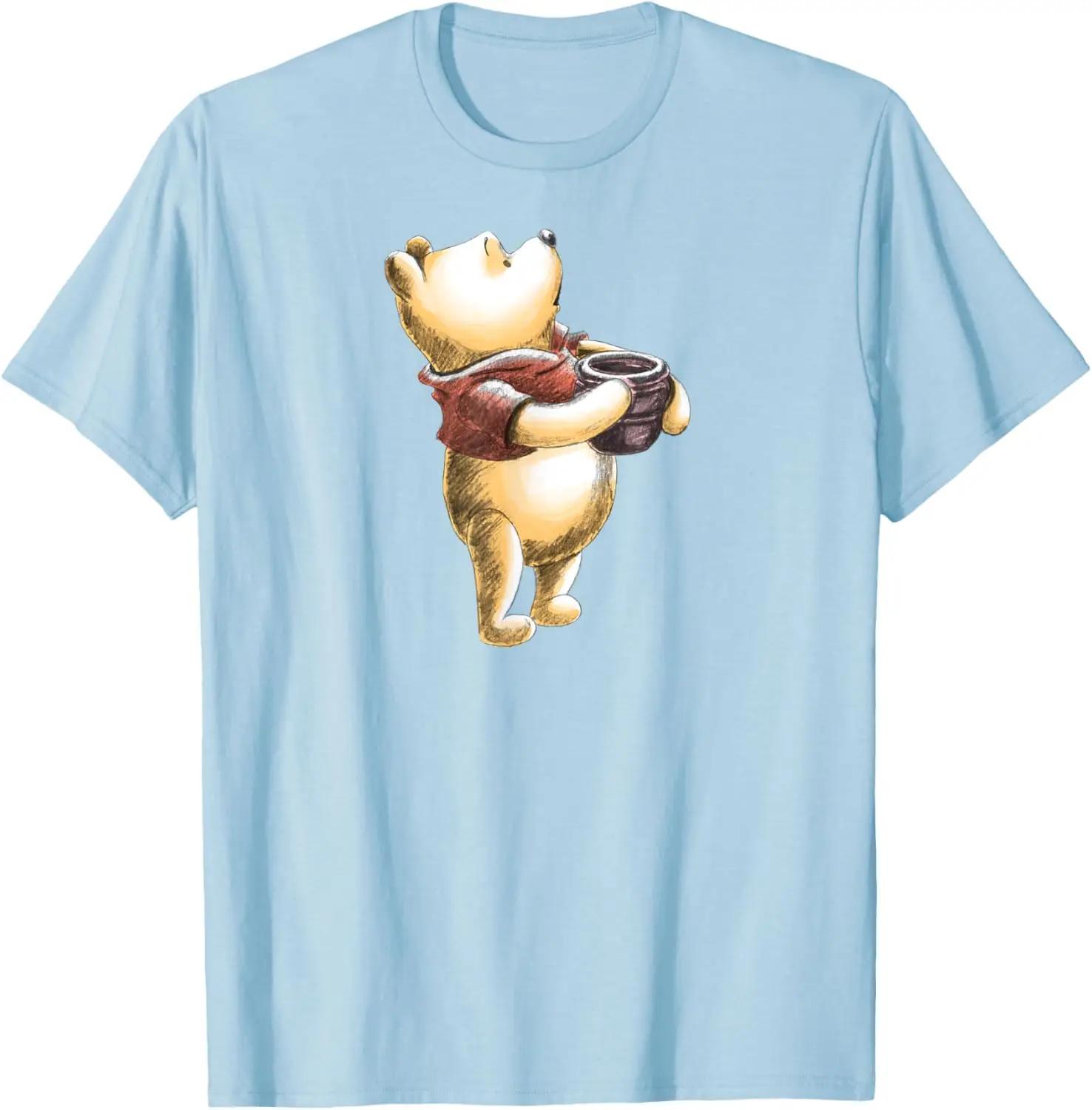 Hot Fashion Casual Disney - Winnie The Pooh Sketch T-Shirt S-4XL Four Seasons XXL