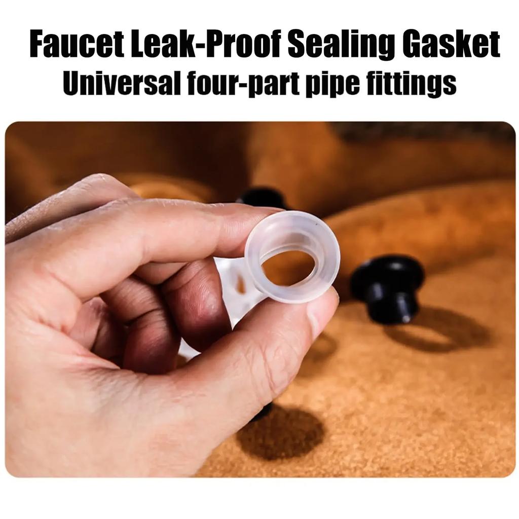 300PCS Faucet Leak-proof Sealing Gasket Rubber Pipe Sealing Washer Silicone Raw Tape Triangle Valve Hose Plumbing Fitting Plug