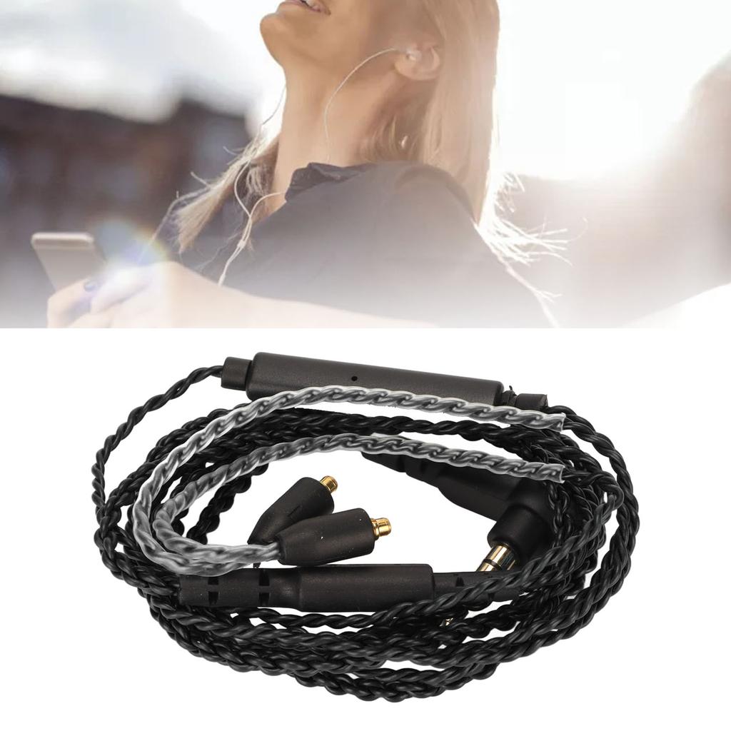 Replacement Headphone Cable OFC   Earphone Cable with Mic Compatible for SE215 SE315 SE535 SE846