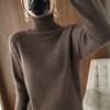 Stand Up Collar, Sweater, Women's, Thick, Women's, Solid Color, Pullover, Loose, Knitted, Long Sleeved, Base Shirt
