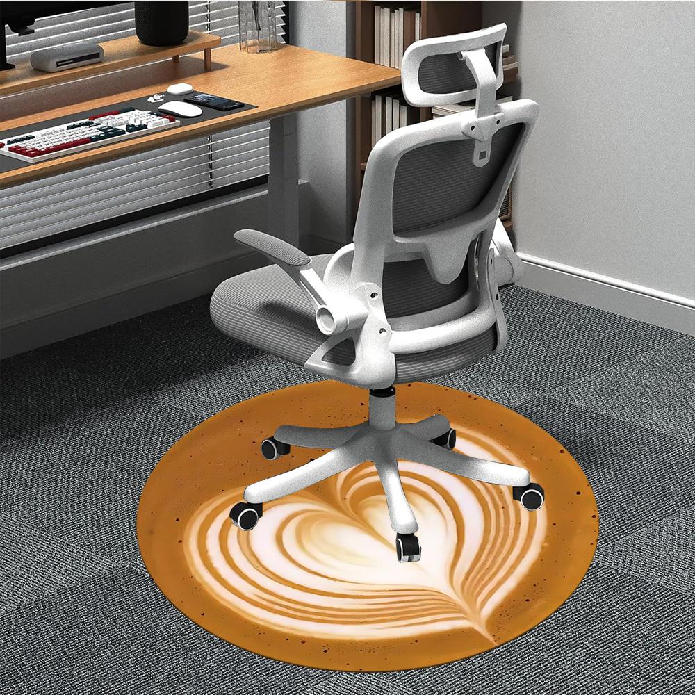 

1pc Latte Art Heart Chair Carpet for Office, Soft Flannel Throw Mat, Perfect for Office, Holiday Party Decoration Choice yy260209022 80cm by 80cm