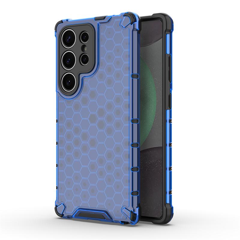 Shockproof Transparent Case For Samsung Galaxy S25 Ultra Honeycomb Armor Case Samsung S25 Ultra Cover For Samsung S25 Ultra Case