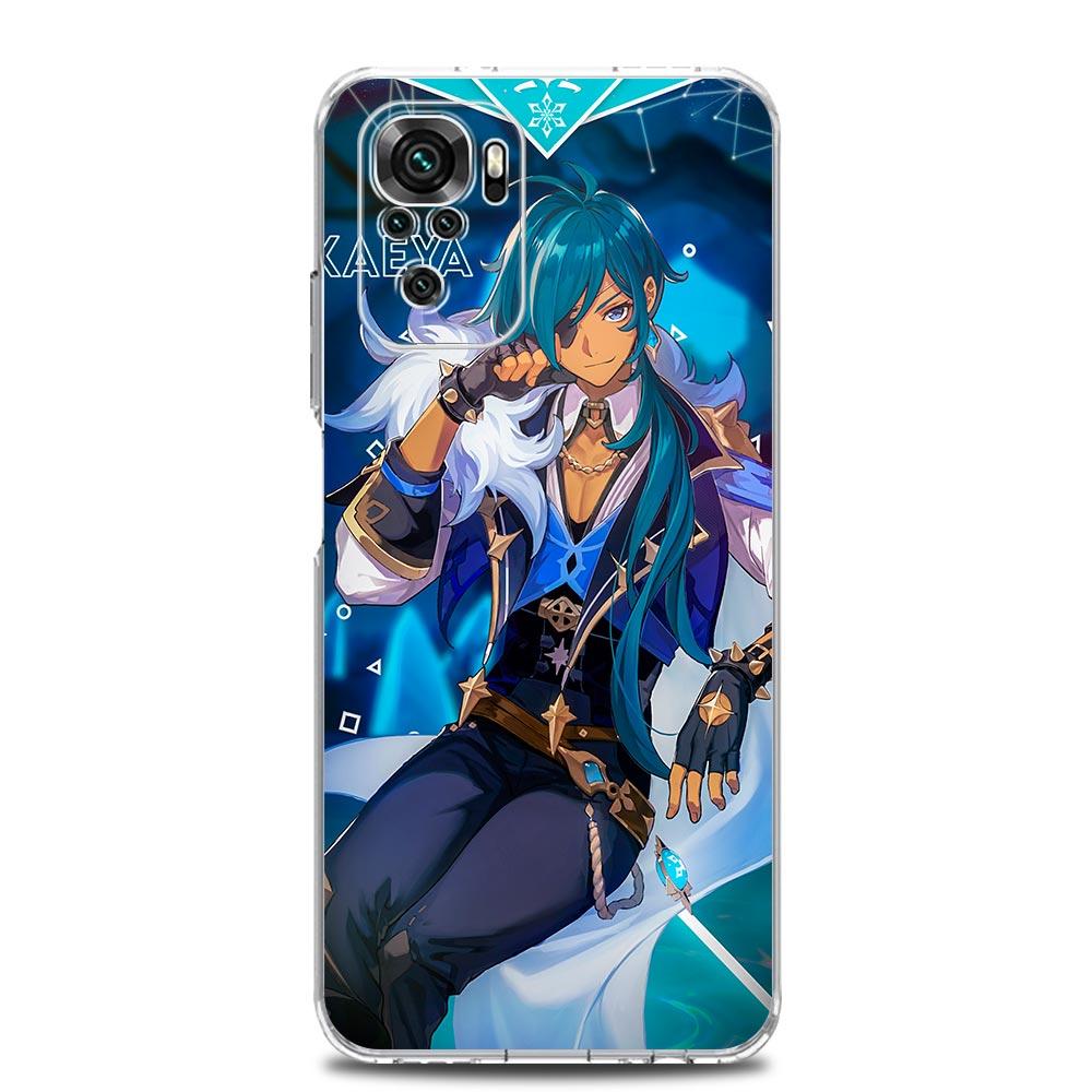 

Чехол для игрового телефона Genshin Impact для Xiaomi Redmi Note 11 9S 9 8 10 Pro 7 8T 9C 9A 8A K40 Pro 11T 5G, силиконовый прозрачный чехол Redmi Note 10S
