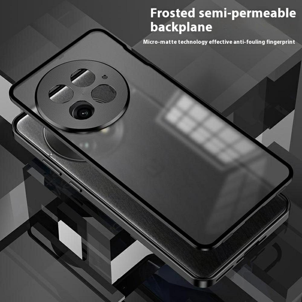 For OnePlus 13 Matte Case Aluminium Alloy+PC Phone Cover Pop-Up Snap Lock