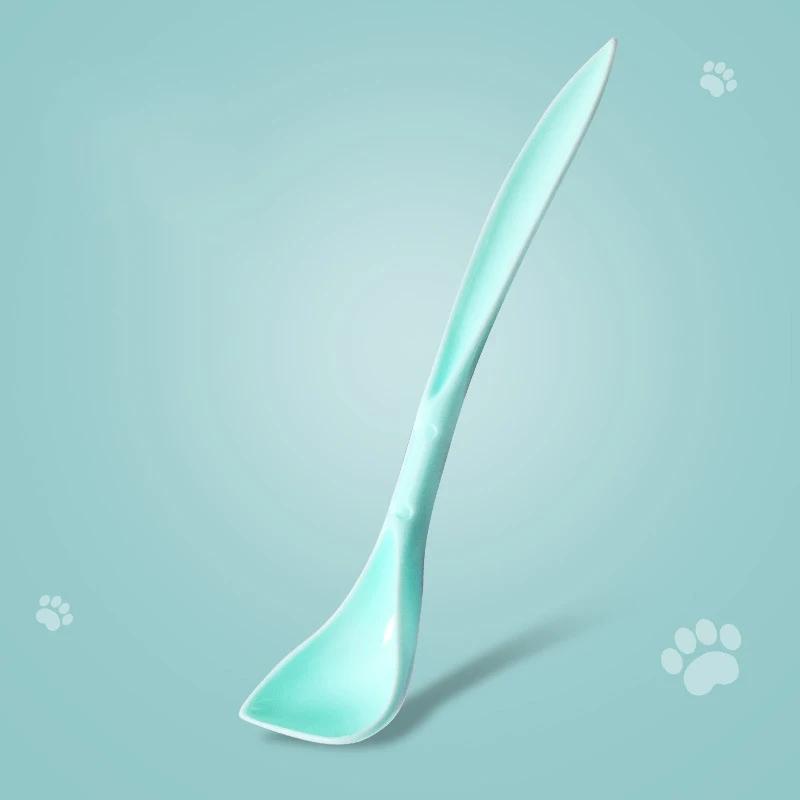 Přenosné silikonové víko na konzervy pro psy pro kočky 2 v 1 Utěsnění na krmení Lžíce Kryt na krmivo pro domácí mazlíčky Úschovna víčka pro uchovávání čerstvého vzduchu Miska Příslušenství pro psy