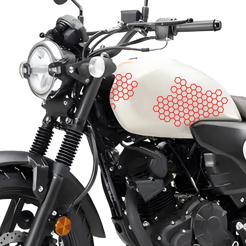 Motorcycle Sticker Honeycomb Helmet Decals Stickers Car Refit Creative Body Decoration Decals Waterproof Bumper Sticker