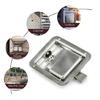 Toolbox Lock Stainless Steel Door Trailer Latches Handle Welds Screw Paddles Key