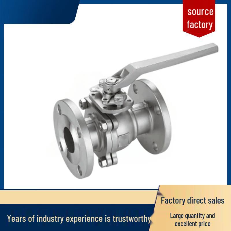 Yuanke Q41F-16P Manual Flanged Stainless Steel Ball Valve
