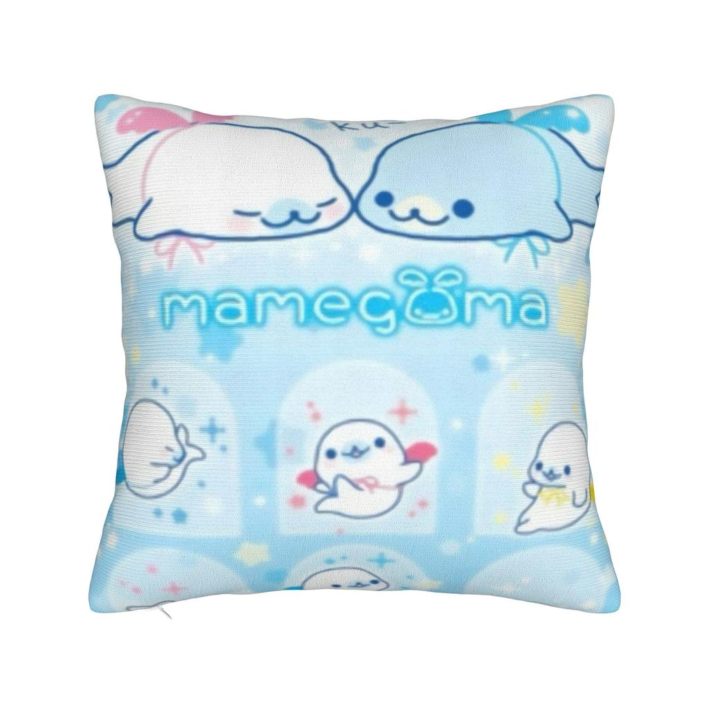 CUTE M-Mamegoma Seal Anime Pillow Case Design Pillow Cover Morden Pillowcases For Sofa Bedroom Home Decor