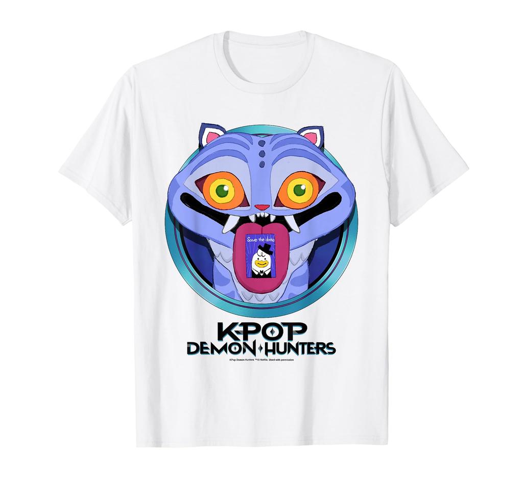 KPop Demon Hunters Cartoon Derpy Save The Date T-shirt