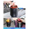 Space-saving 4L Portable Foldable Car Trash Cans with Telescopic Feature