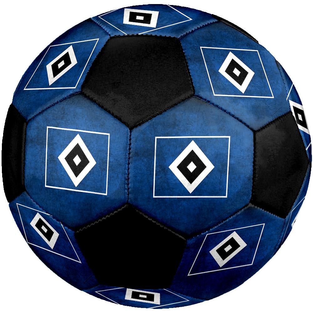 SIZE 5 Hamburger SV Soccer Ball Colorful All Ages Machine Stitched PVC Competition Ready Durable High-Bounce
