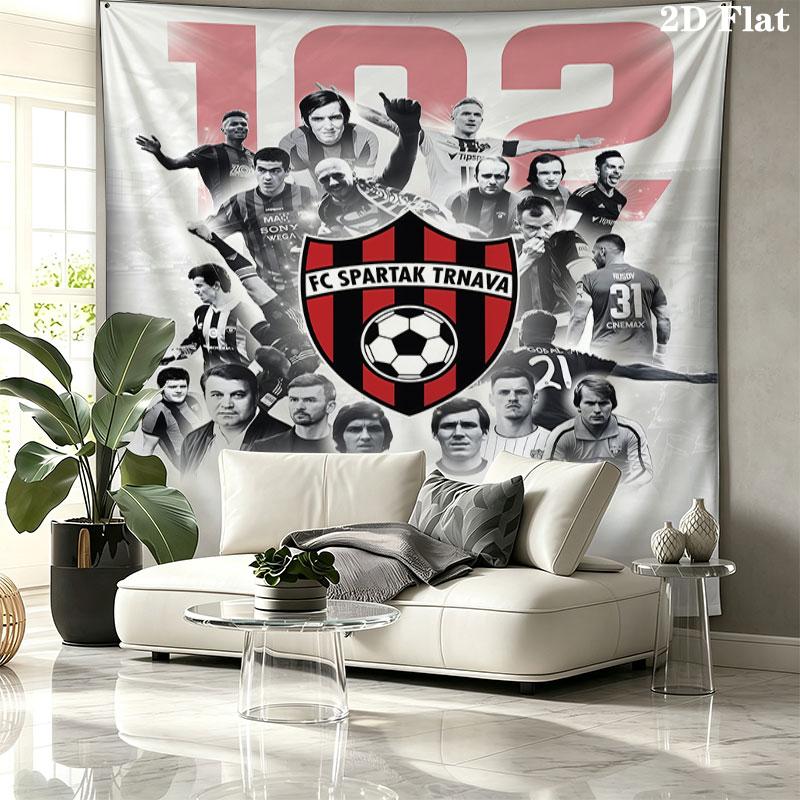 FC Spartak Trnava Wall Tapestry Aesthetic Wall Hanging Printed Fabric Blanket Decorative Tapestries for Bedroom Living Room Home Decor