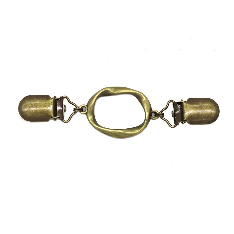 Zinc Alloy Round Sweater Shawl Clips Fasteners Back Cincher Clip Clothes Tightener For Fixing Blouse Traditional Attire