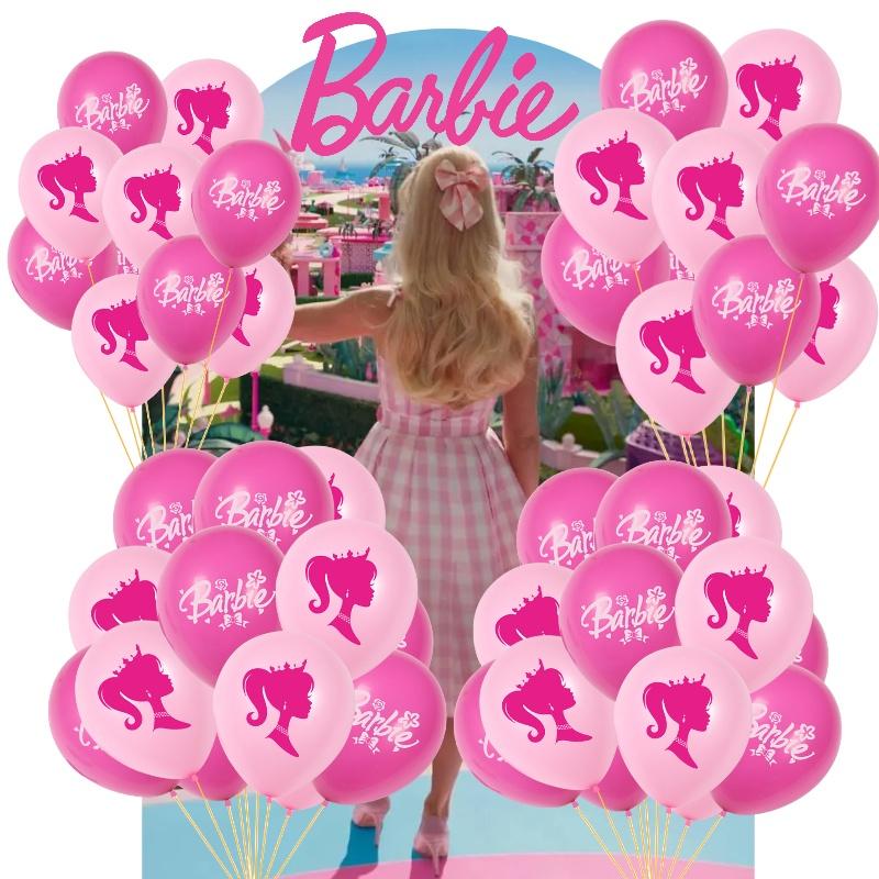Pretty Pink Barbie Latex Balloons For Girls Birthday Party Decorations