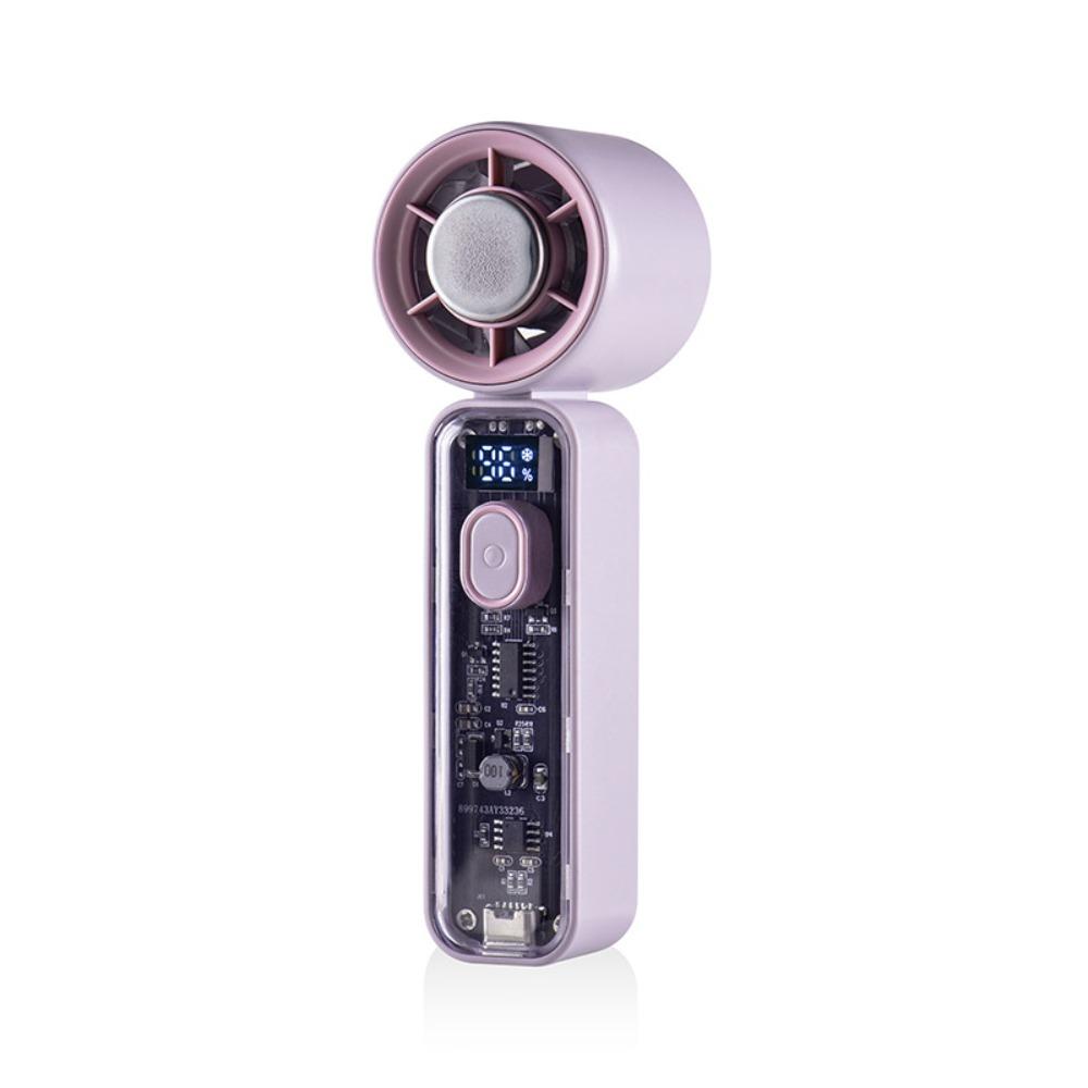 High Wind Speed Handheld Mini Fan Ice Cool Function Small Air Cooler Indoor Outdoor Use