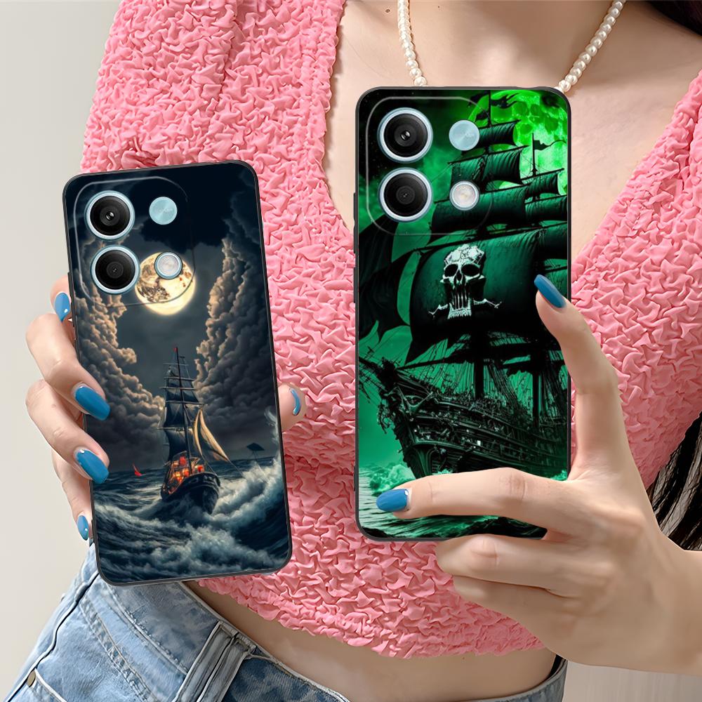 Pirate Corsair Mobile Phone Case for Xiaomi Redmi 15 14 13 12 A5 3 2 1 C Plus 4G 5G Colorful Printing Cover Pretty Luxury Cover