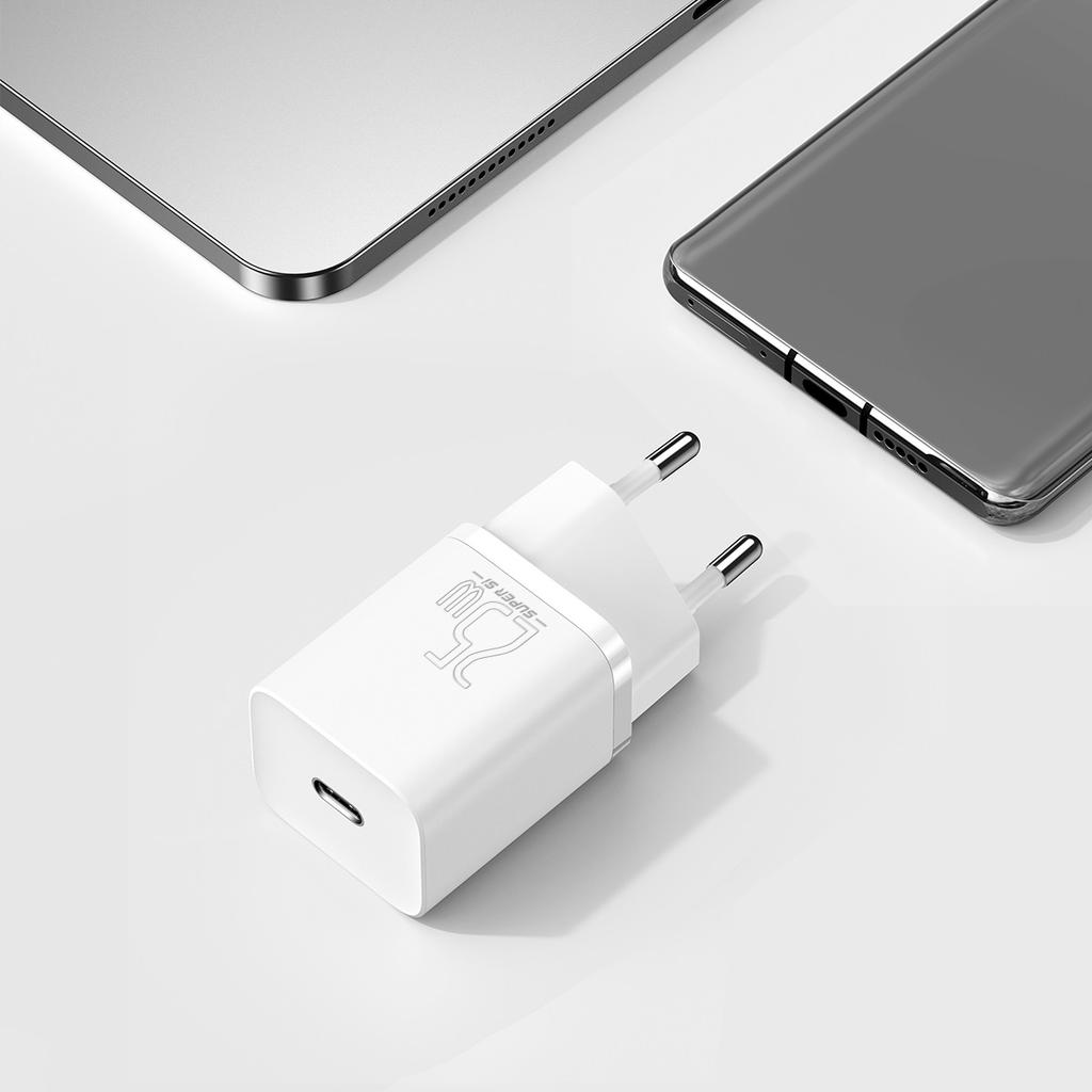Ładowarka sieciowa Baseus Super Si Quick Charger 1C 25W TZCCSUP-L02 a z gniazdem USB-C + kabel