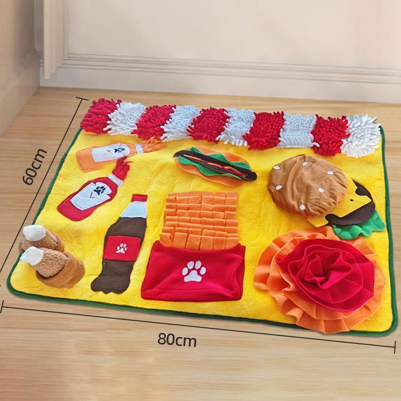 Pet Snuffle Mat: Dog & Cat Boredom Buster, Sniffing Toy, Energy Exertion, Slow Feeder, Enrichment Mat.