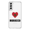 Morocco Flag Soccer Phone Case For Samsung Galaxy S23 S22 Ultra S20 S21 FE 5G S10 S10E S9 S8 Plus 4G Soft Clear Back Cover Couqe