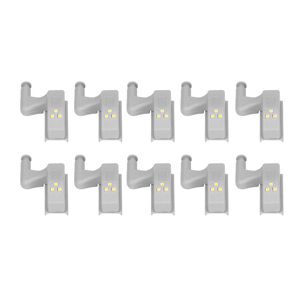 10pcs LED Cabinet Inner Hinge Sensor Light Bedroom Closet Wardrobe Cupboard Night Light