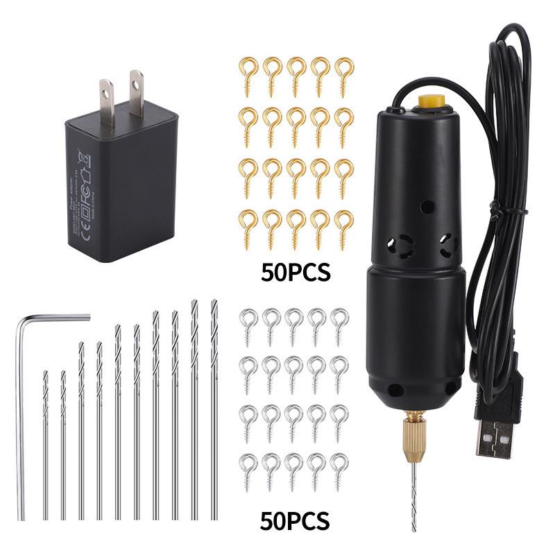 Acrylic Crystal Drip Glue Pearl Drilling Drill Mini Electric Mini Hand Drill 5V2A Low Power USB Small Electric Drill
