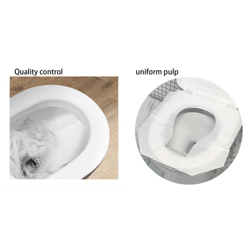 Toilettensitzbezüge Papier 250 Blatt Halbfalz Toilettensitzbezüge für Erwachsene 14x16 Zoll Dicke Toilettensitzbezüge für Reisen