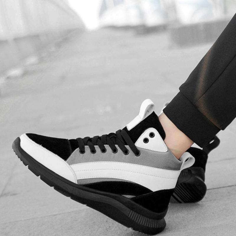 Stivali da Uomo Scarpe con Rialzo Scarpe con Tacco Nascosto Scarpe Rialzanti per Uomo Aumento Soletta Opzionale Scarpe Altezza Uomo