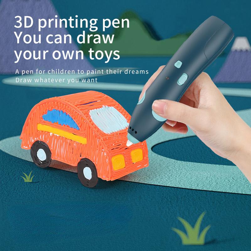 

Ручка для 3D-печати, не горячая в руке, беспроводная 3D-детская трехмерная ручка для граффити, ручка для рисования, детский студенческий подарок [низкотемпературная версия]
