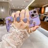 Luxury Gold Plating Bracelet Phone Case For iPhone 14 13 11 Pro Max XR XS 7 8Plus SE2 SE3 12Mini Fashion Heart Wrist Chain Cover