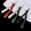 1pcs Professional Manual Shaver Straight Edge Stainless Steel Sharp Barber Blade Razor Folding Shaving Beard Cutter With Blade