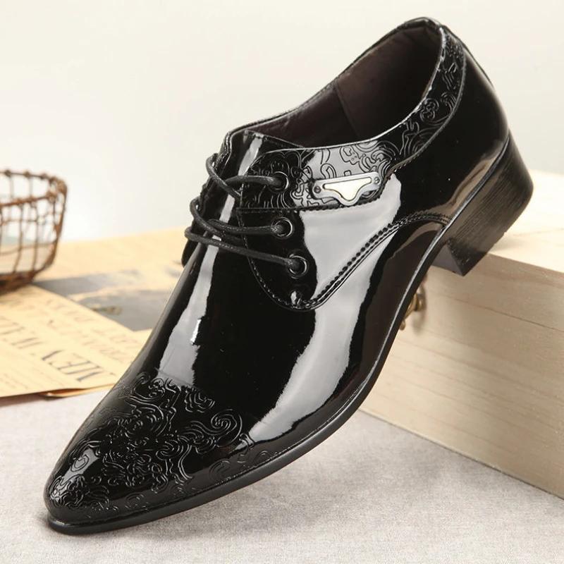 

White Men s Formal Shoes Lace-up Young Spring Autumn Elegant and Classic Cheap Liquidation Official 2026 Trend Social Shoe Male 38