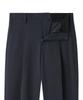 Musinsa Standard Narrow Belt One-Pleat Wide Slacks [Iron Gray]