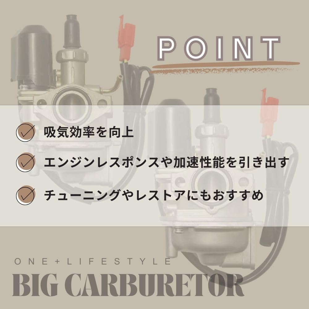 One+lifestyle Honda DIO Live Dio Super Dio AF34 AF35 Stor Förgasare 0,7 tum (19 mm) Yttre motordelar Stor hytt