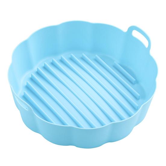 Air Fryer Liner Silicone Baking Tray High Temperature Resistant Pizza Pan Air Fryer Basket Accessory