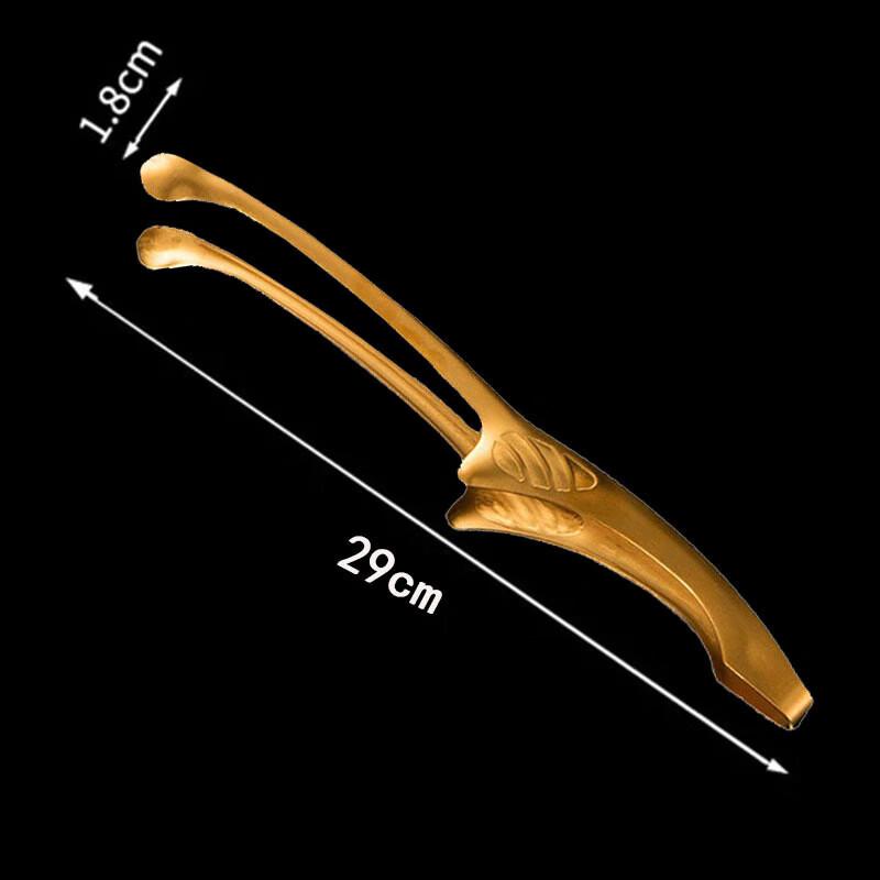 Abdo 12-inch Gold Stainless Steel Food Tongs (Set of 3)