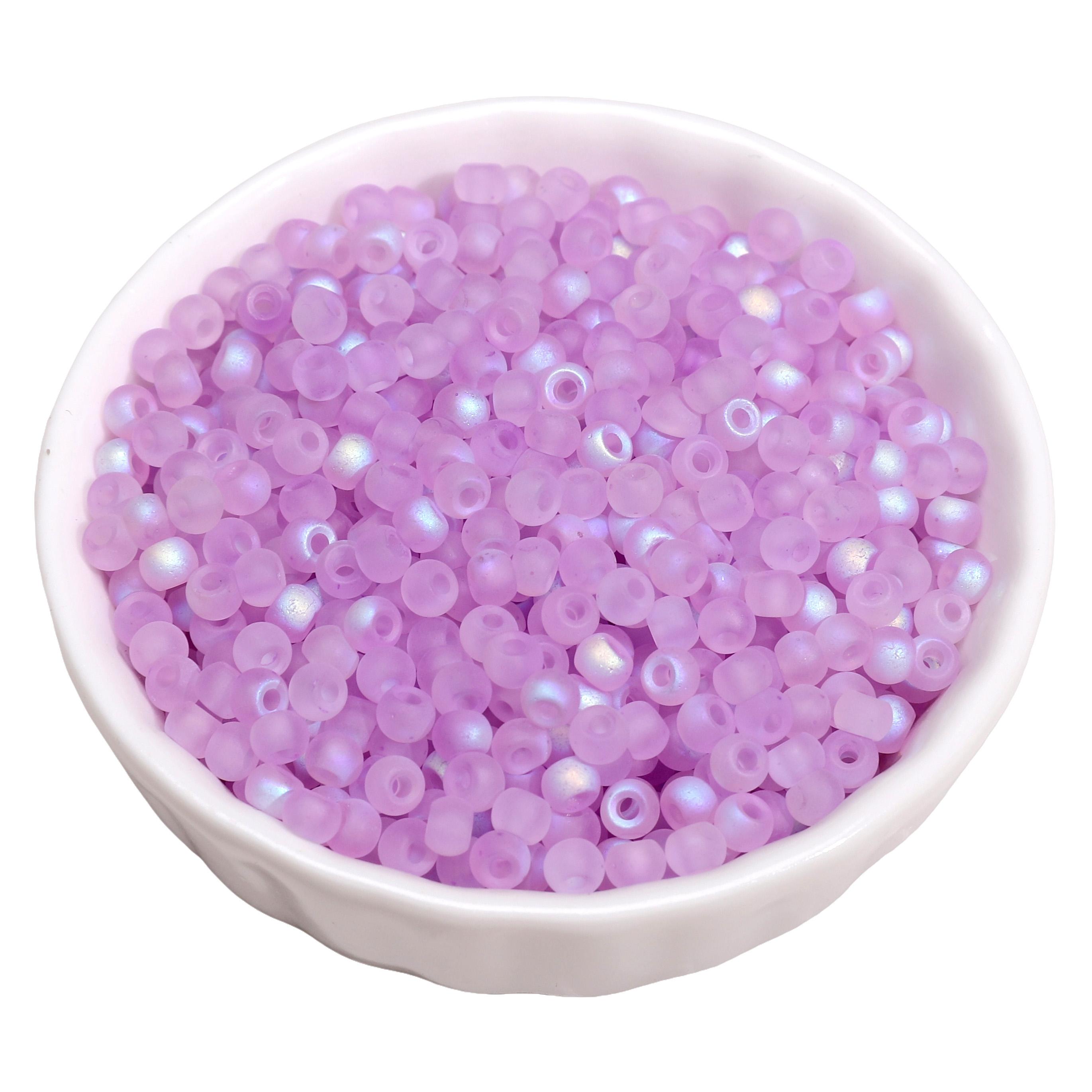 

85/170 шт. Отечественный Премиум Матовое Аврора Стеклянный Бисер Рокаиль DIY Браслет Ожерелье Для Изготовления Ювелирных Изделий Аксессуары фиолетовый