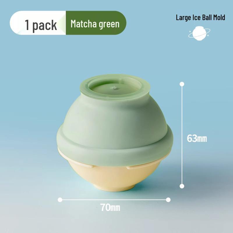 

Большая силиконовая форма для ледяных шаров для виски - Сферический лоток для льда пищевого класса для домашнего использования