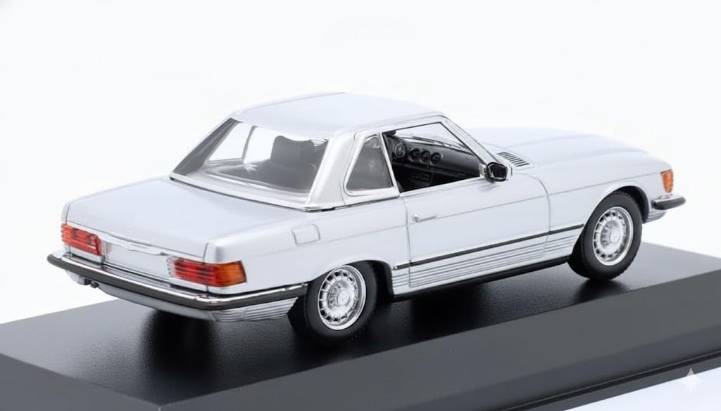 Minichaps Mercedes-Benz 350 SL (R107) Hardtop 1974 (Silber Metallic) Modellauto im Maßstab 1:43 [Parallelimport]