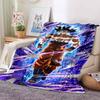 Dragon Ball Anime Print Blanket, Warm and Comfortable Flannel Blanket, Suitable for Bedrooms, Sofas, Beds, Chairs, Picnics, and