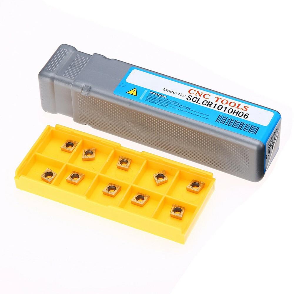 SCLCR1010H06 Uchwyt narzędziowy do toczenia tokarki + 10 szt. CCMT0602 Wkładki węglikowe