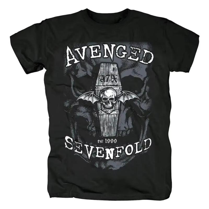Men Harajuku Metalcore Avenged Sevenfold Rock T Shirt Hip Hop Streetwear T Shirt Heavy Metal Plus Size T Shirt Women 62446