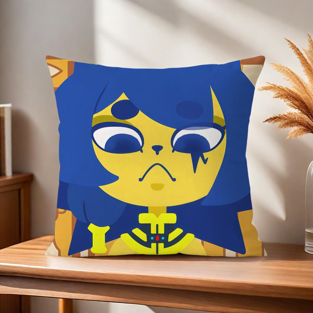 Zone Comfortable Soft Pillow C-Crossing Case Animal for Sofa Living Ankha Room Home Office Decor Protective Covers GAME S-snooty